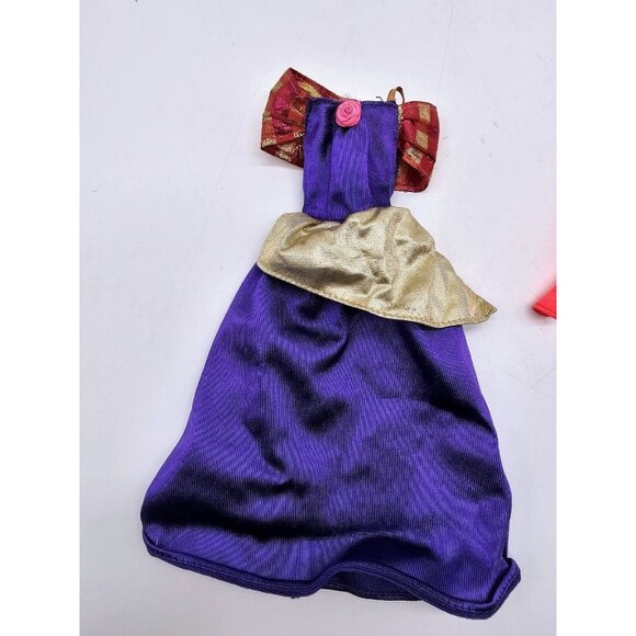 Vintage Genuine Barbie Gown And Jacket, Mini Skirt And Red Velvet Boots - Picture 4 of 13